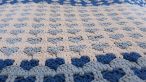 Blanket Hearts Crochet