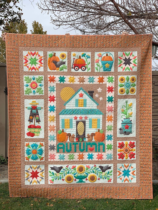 Pattern Autumn Love Quilt