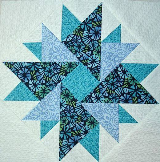 Double Aster Block Quilt