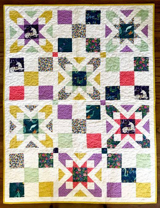 Magical Creatures Star Quilt