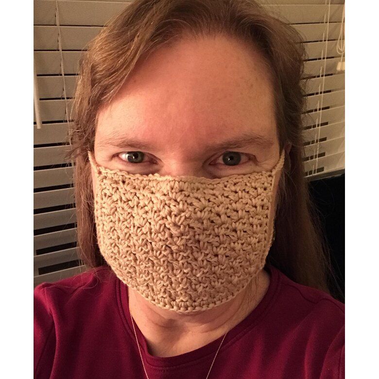 Easy Crochet Face Mask With Filter Pocket – By Bonnie Barker
