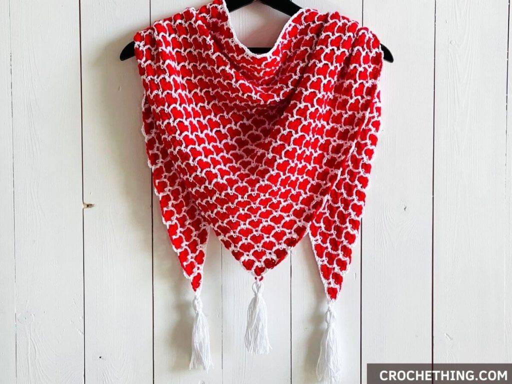 Heart Triangle Shawl