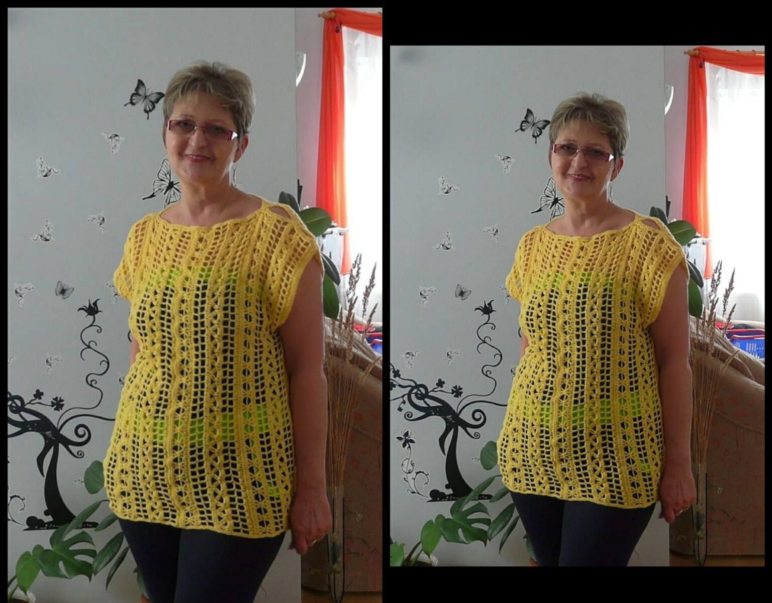 Yellow Crochet Top