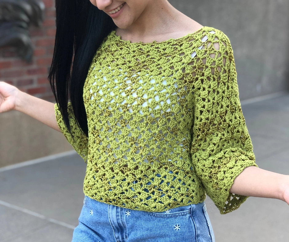 Summer Crochet Sweater Top