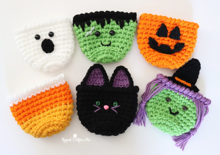 Halloween Crochet Cups