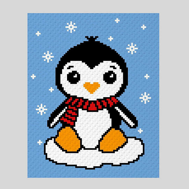 Penguin Crochet Blanket Pattern