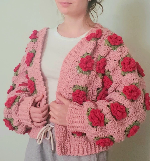 The Rose Cardigan – Crochet Pattern