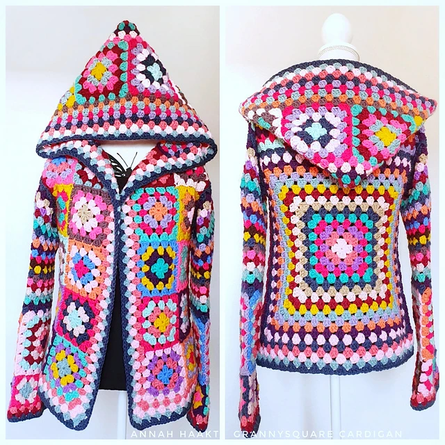 Granny Square Cardigan – Crochet Pattern