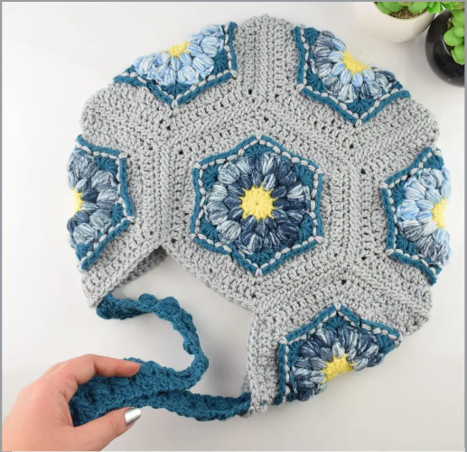 Crochet Hexagon Bag – Free Pattern